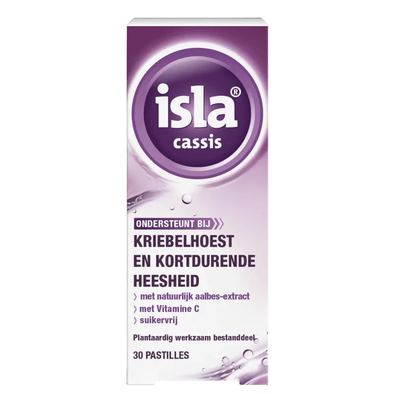 Isla Cassis pastilles kriebelhoest & heesheid