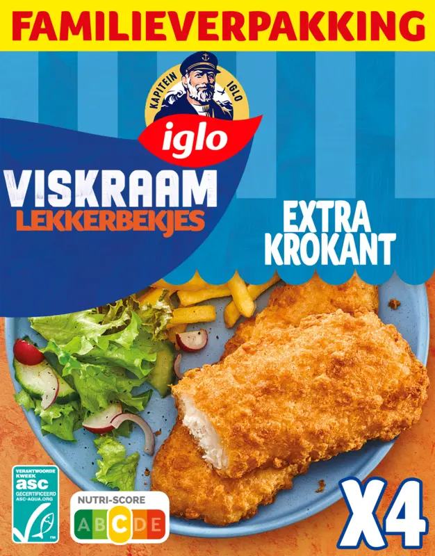 Iglo Viskraam lekkerbekjes familieverpakking