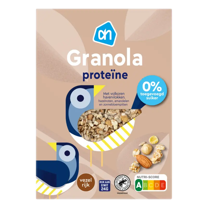AH Granola proteïne 0% toegevoegd suiker