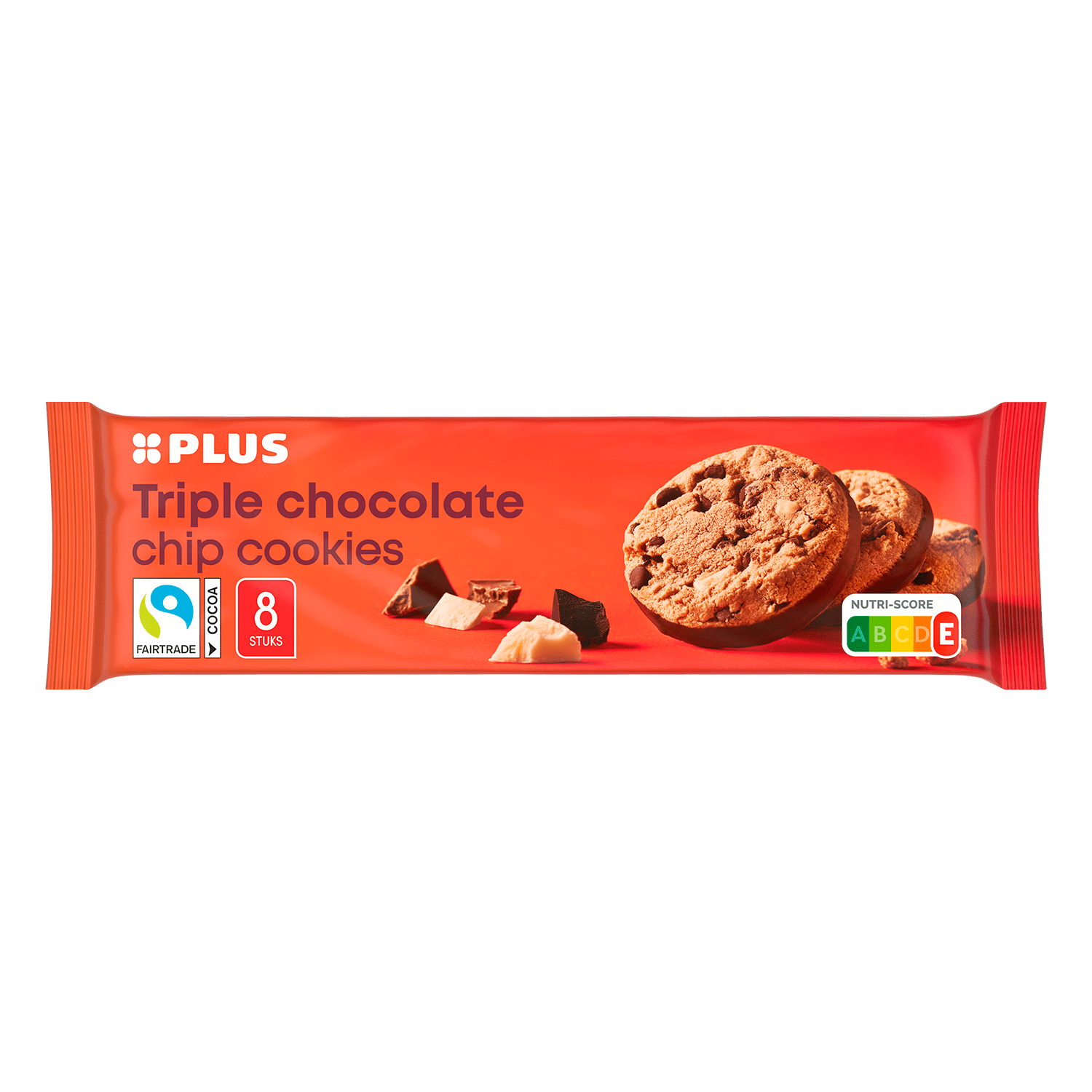 PLUS Triple chocolate chip cookies
