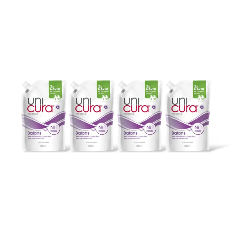 Unicura Handzeep balans refill 4-pack