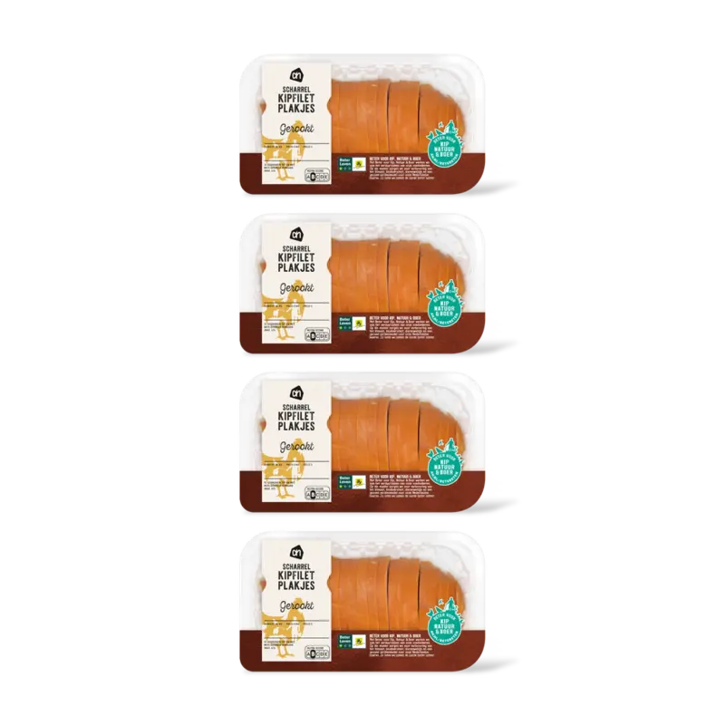 AH Scharrel kipfilet plakjes gerookt 4-pack