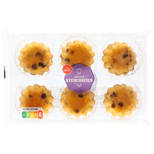 1 de Beste Stercakejes rozijnen 6 stuks
