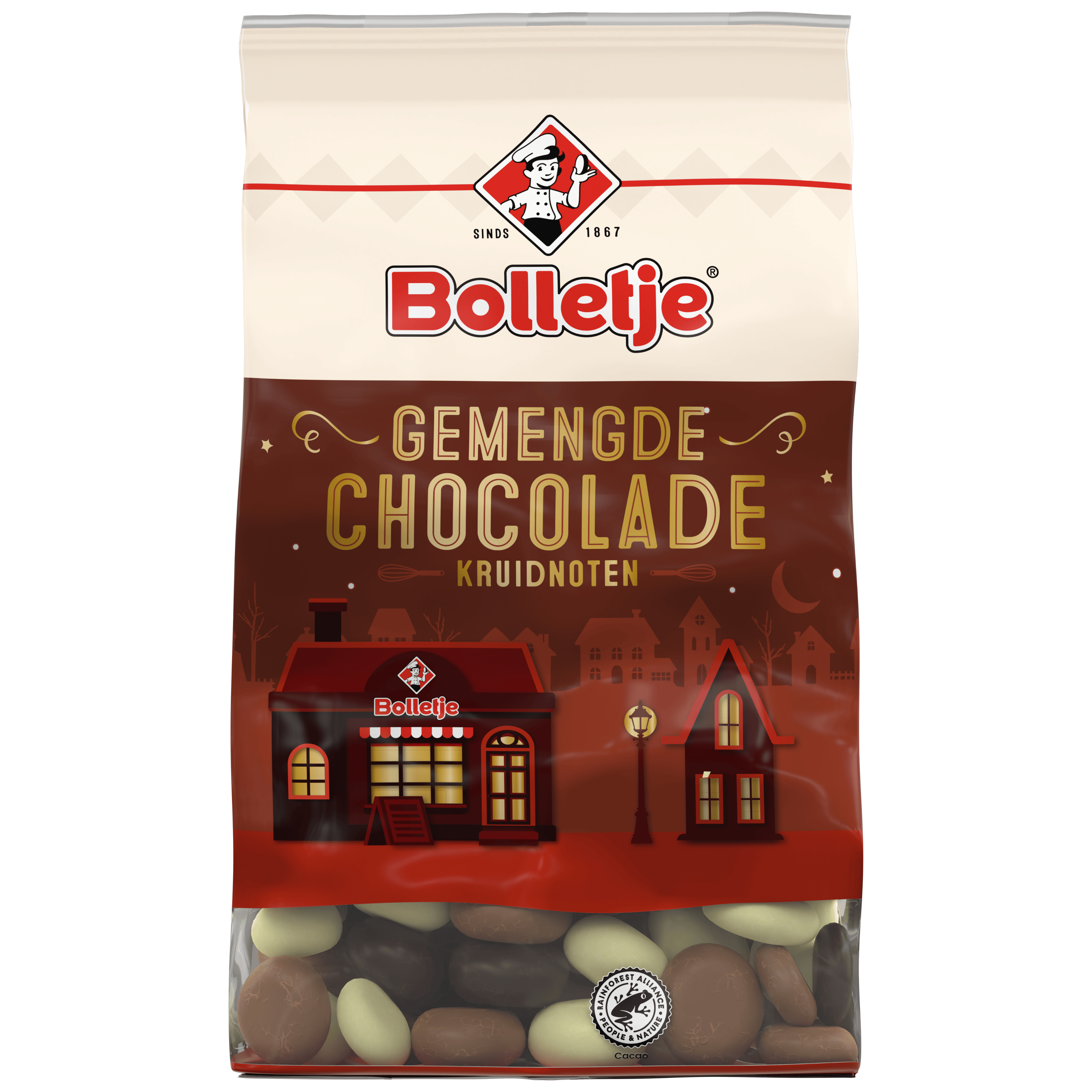Bolletje Chocolade kruidnoten gemengd