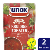 Unox soep in zak kruidige tomatensoep