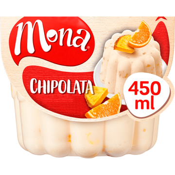 Mona Chipolata Pudding met Stukjes Tropisch Fruit