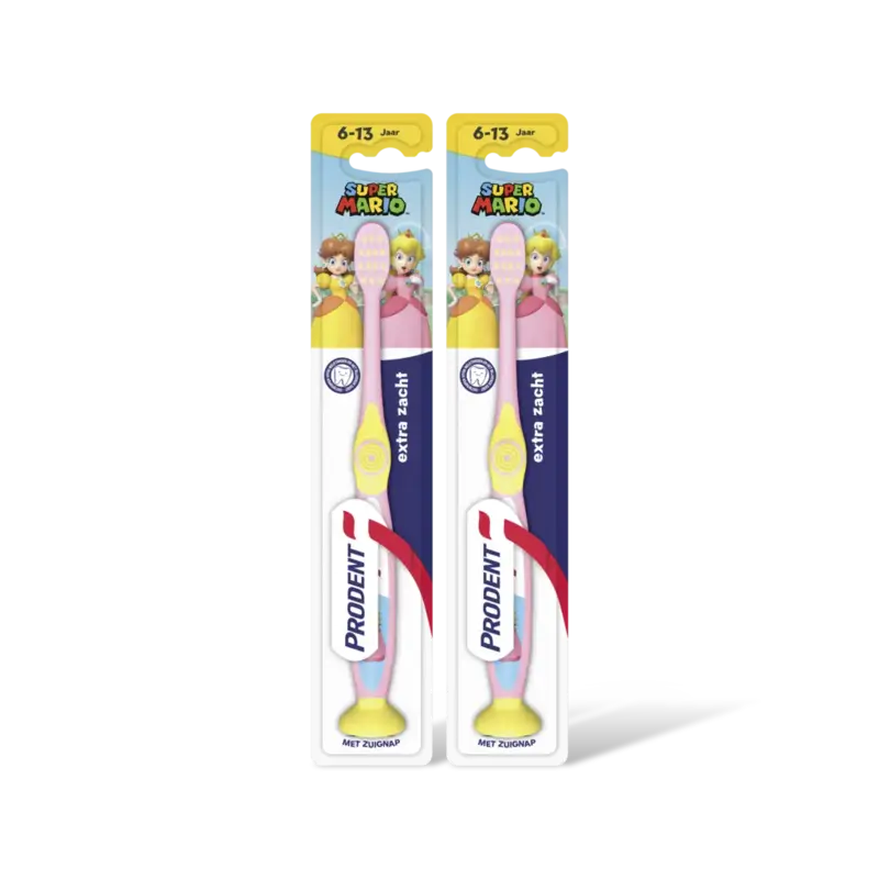 Prodent Tandenborstel super mario jr 6-12 2-pack