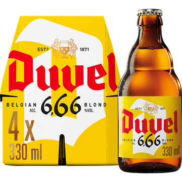 Duvel - 6.66% Blond - Fles - 4 x 330ML