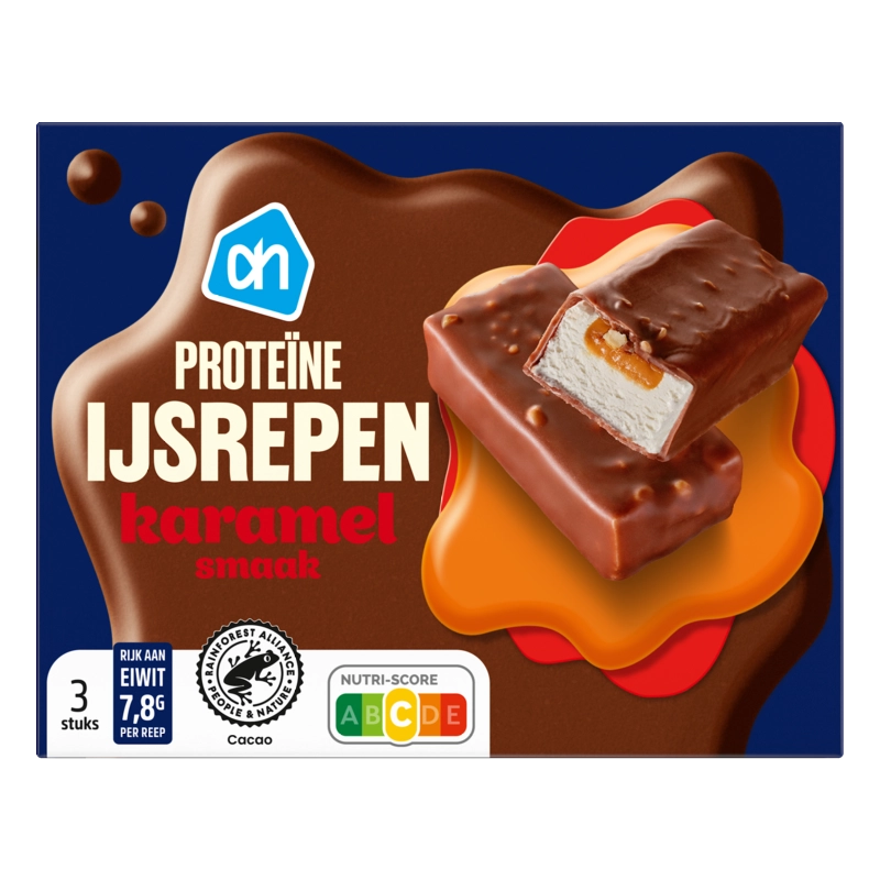 AH Proteine ijsrepen karamelsmaak