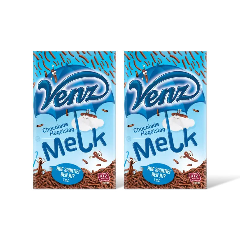 Venz Hagelslag melk 2-pack