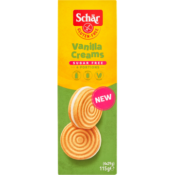Schär Vanilla Creams glutenvrij 115g