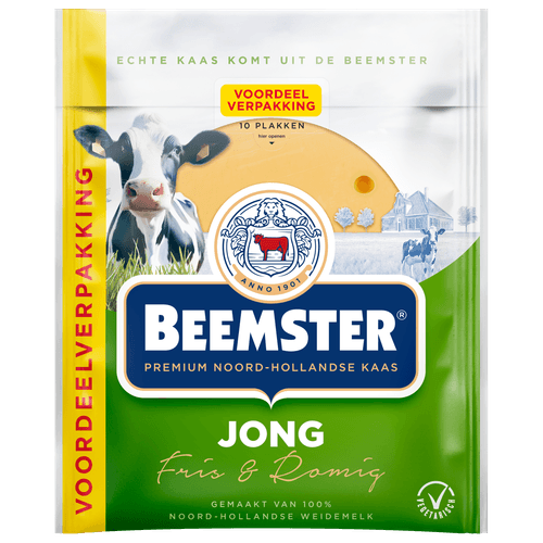 Beemster Kaas jong 48+ plakken voordeelpak