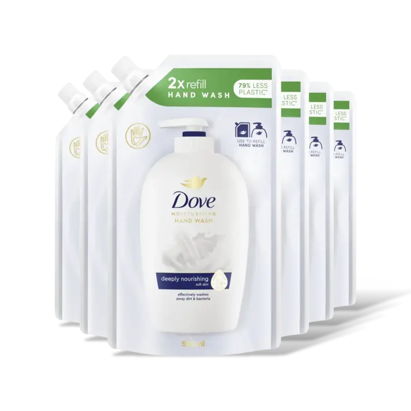 Dove Deeply nourishing handzeep navul 6-pack
