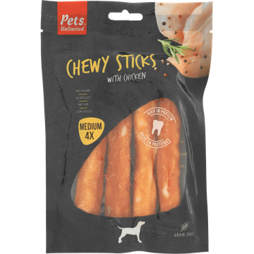 Rosewood Chewy Sticks Kip 4 Stuks