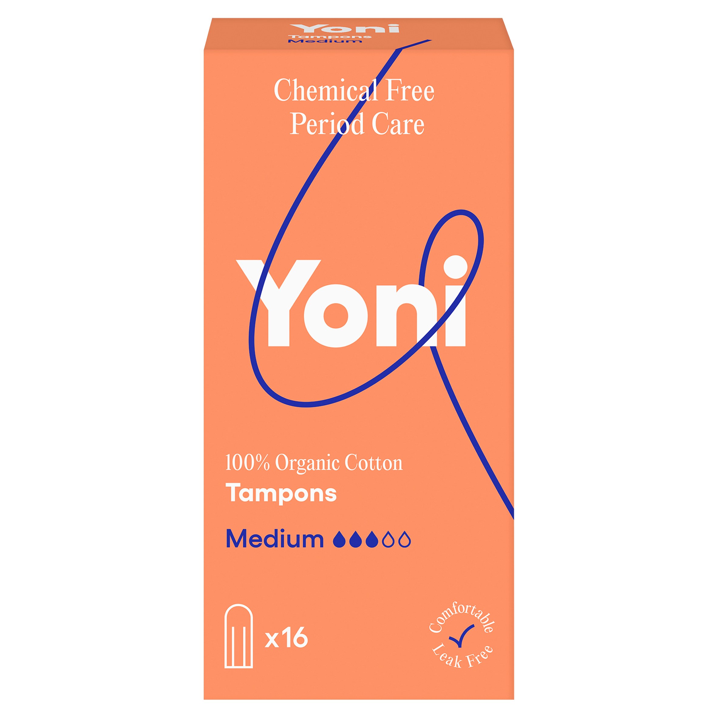 Yoni Tampons Medium van biokatoen