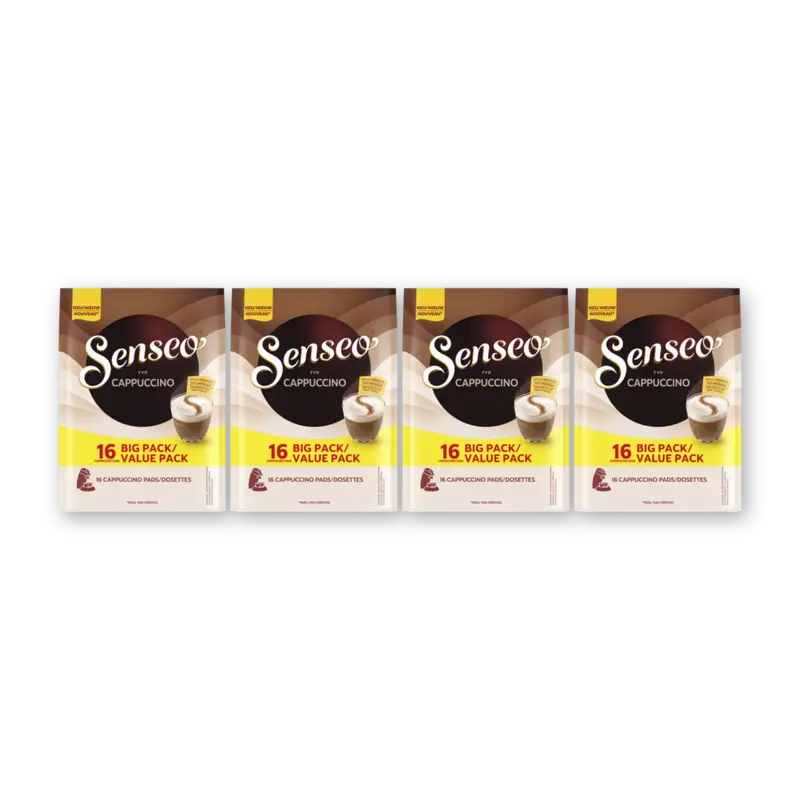 Senseo Cappuccino koffiepads voordeelpak 4-pack