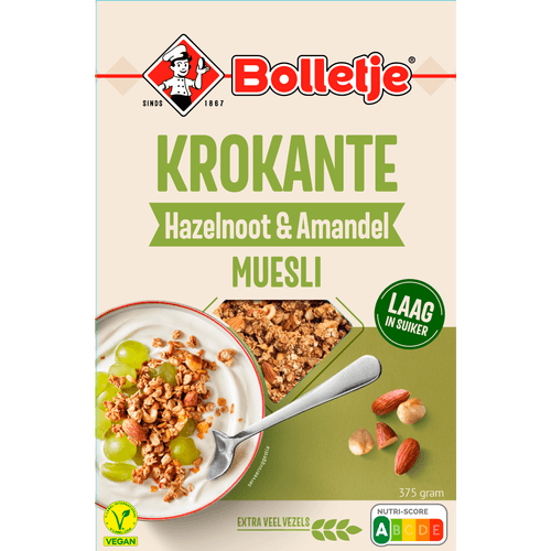 Bolletje Krokante muesli hazelnoot & amandel
