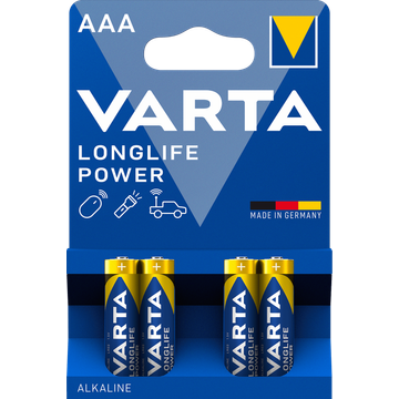 Varta Longlife Power AAA 4 Stuks