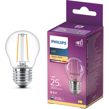 Philips Led Filament Kogel 25W E27 box
