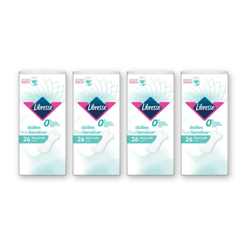 Libresse Pure sensitive regular inlegkruisjes 4pk