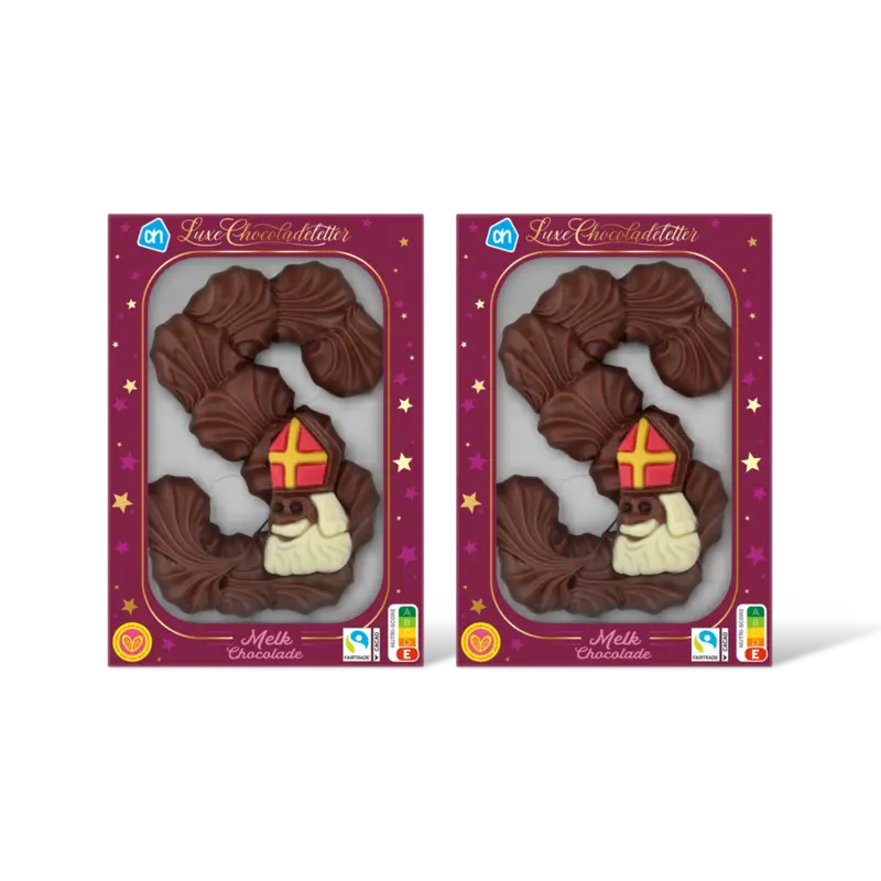 AH Luxe chocoletter melk chocolade 2-pack
