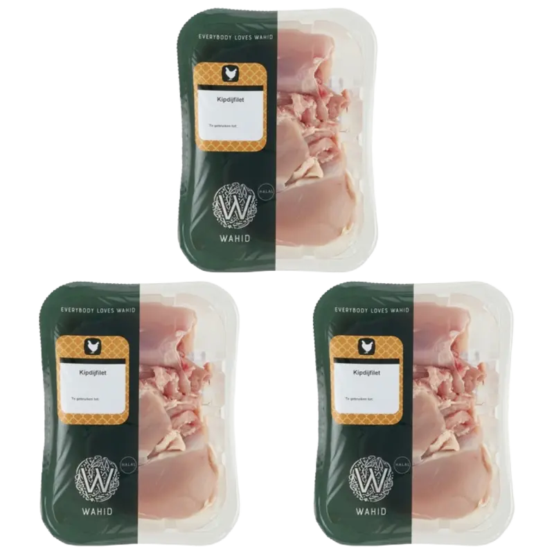 Wahid Halal kipdijfilet 3-pack