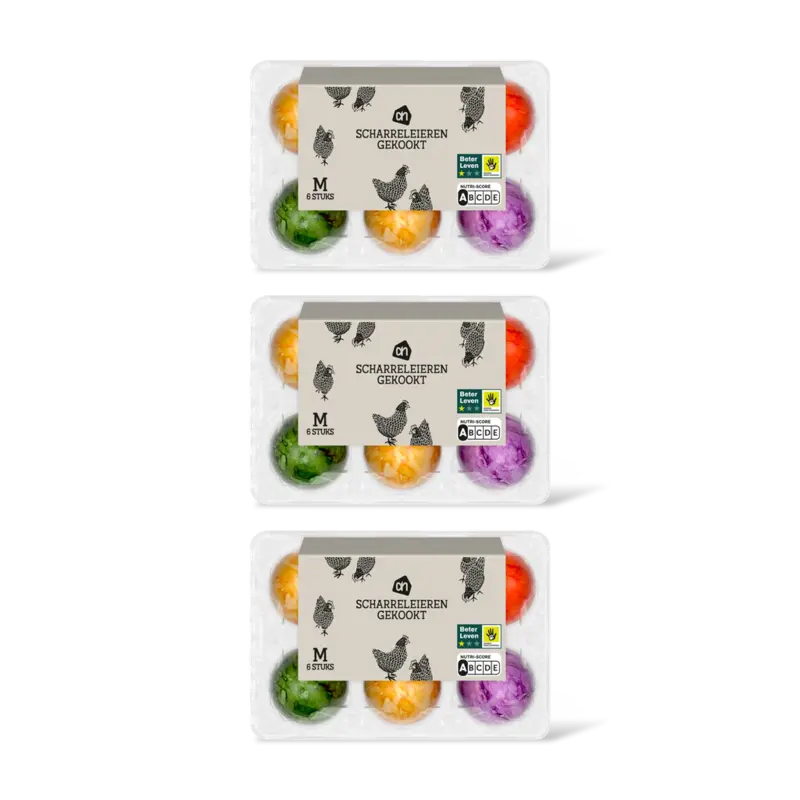 AH Excellent Gekleurde scharreleieren 3-pack