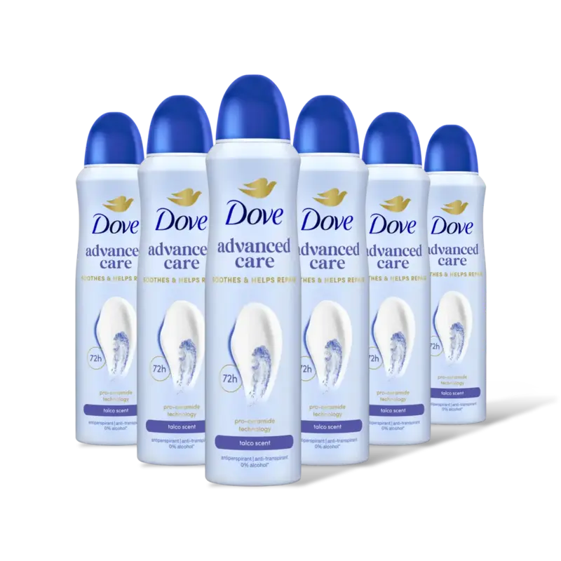 Dove Anti-transpirant spray talco 6-pack
