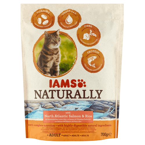 Iams Kattenvoer naturally zalm & rijst