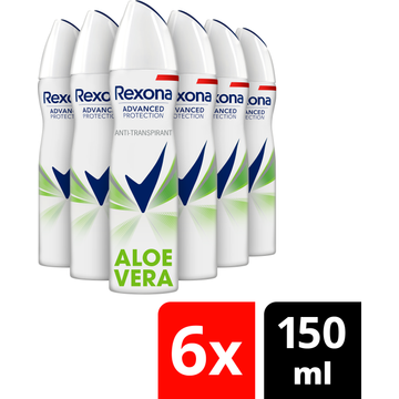 Rexona Women Advanced Protection Anti-Transpirant Spray Aloë Vera  6 x 150 ml