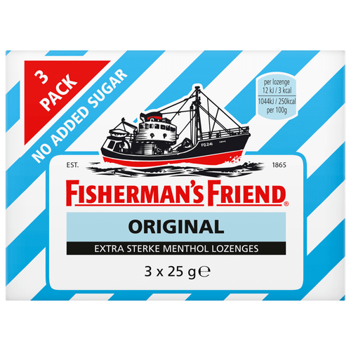 Fisherman's Friend Original suikervrij 3 pack