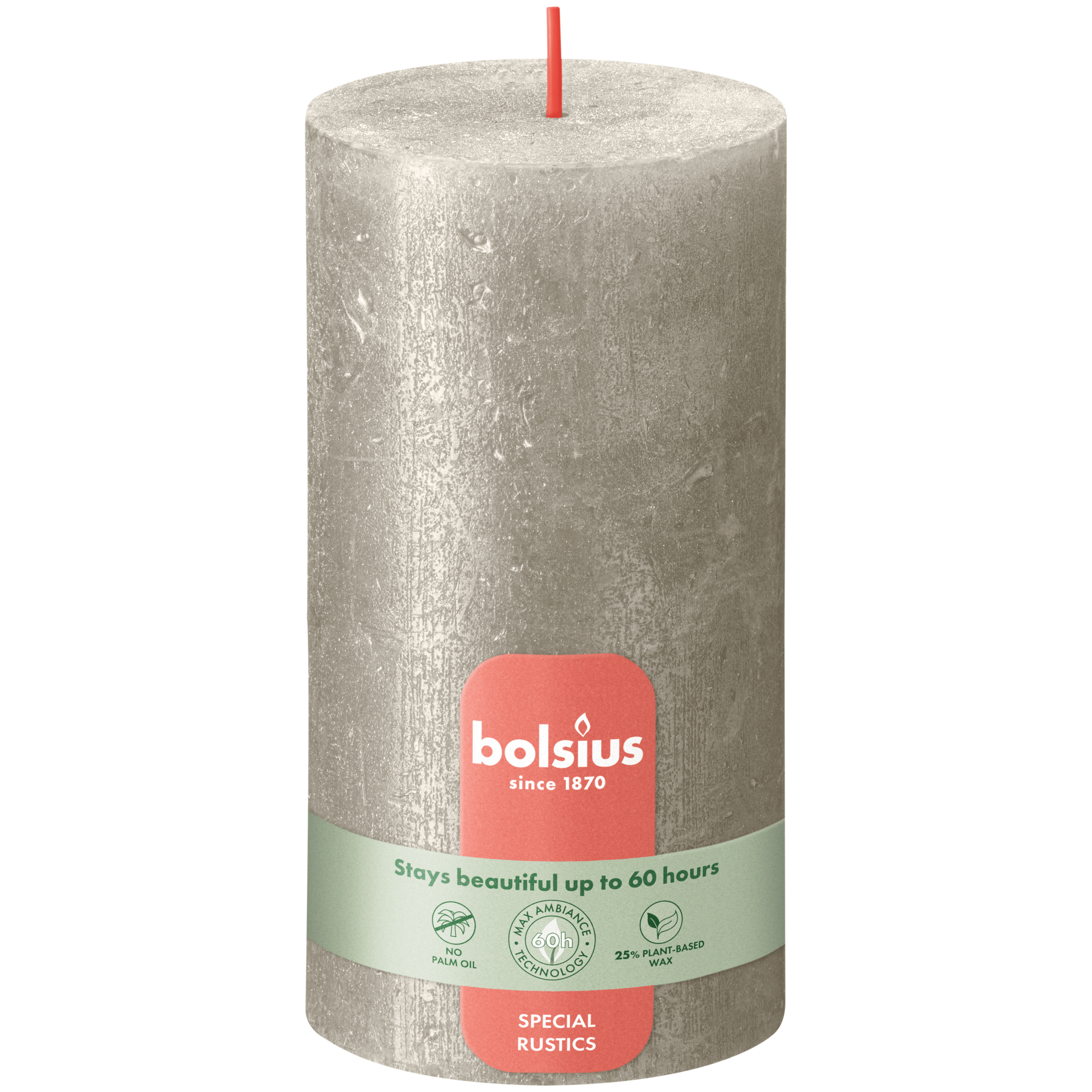 Bolsius Stompkaars Shimmer 130/68 Champagne