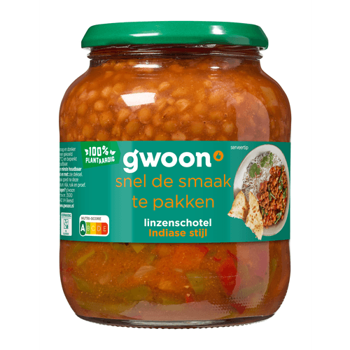 G'woon Bonenschotel linzencurry
