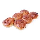 Lokale Bakker rozijnen krentenbol wit