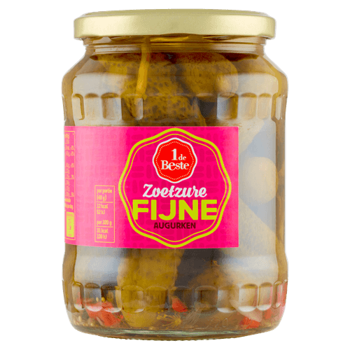1 de Beste Augurken fijn-zoetzuur