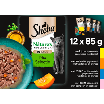 Sheba Nature's Collection in Saus Mix Selectie 12 x 85 g
