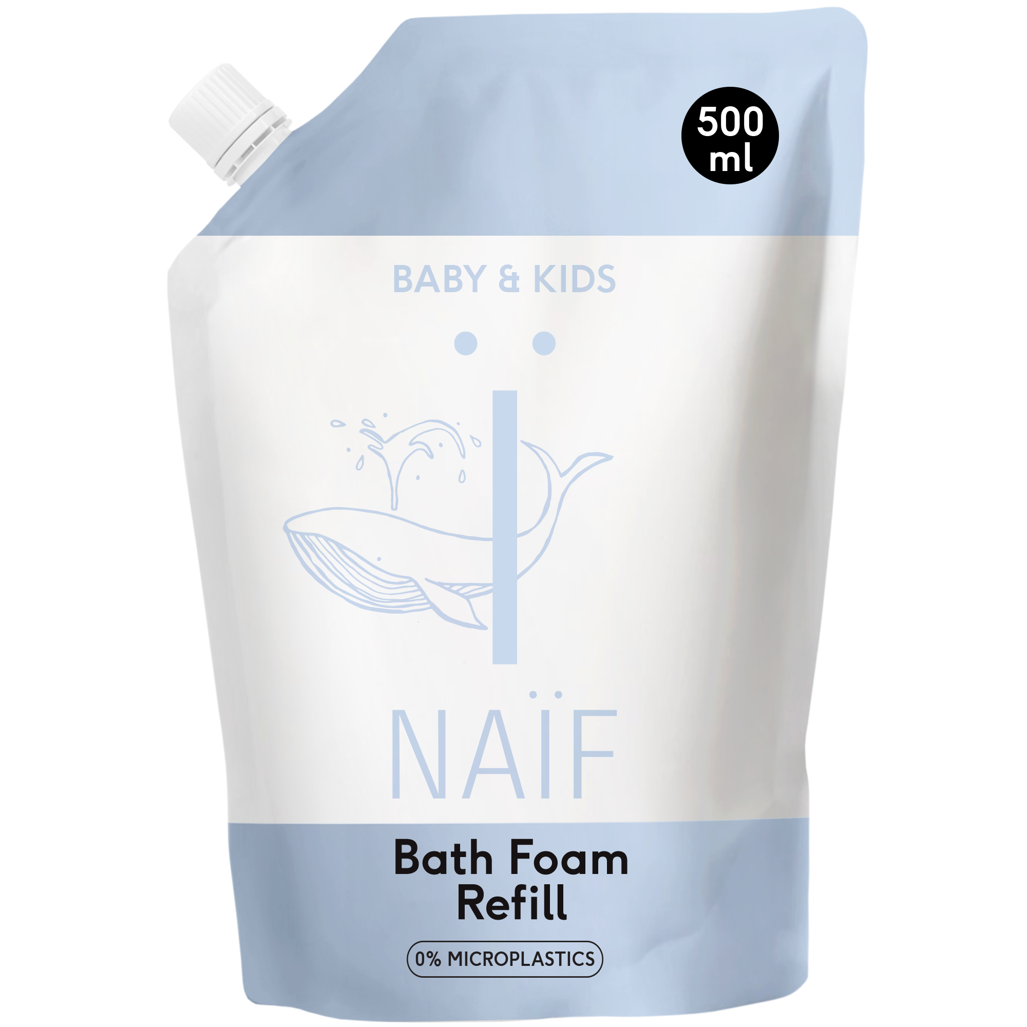 Naïf Baby & Kids Verzorgende Badschuim Navulverpakking 500 ML