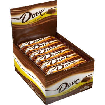 Dove Caramel Doos 24 x 50g