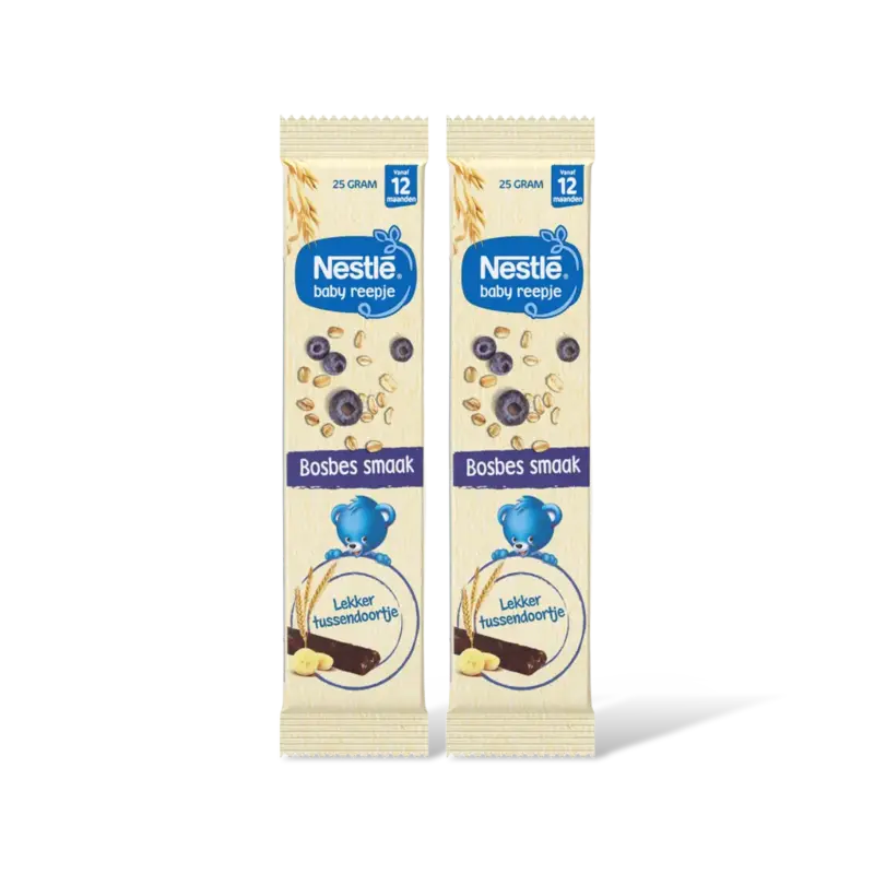 Nestlé Baby reepje bosbes smaak 12m+ 2-pack