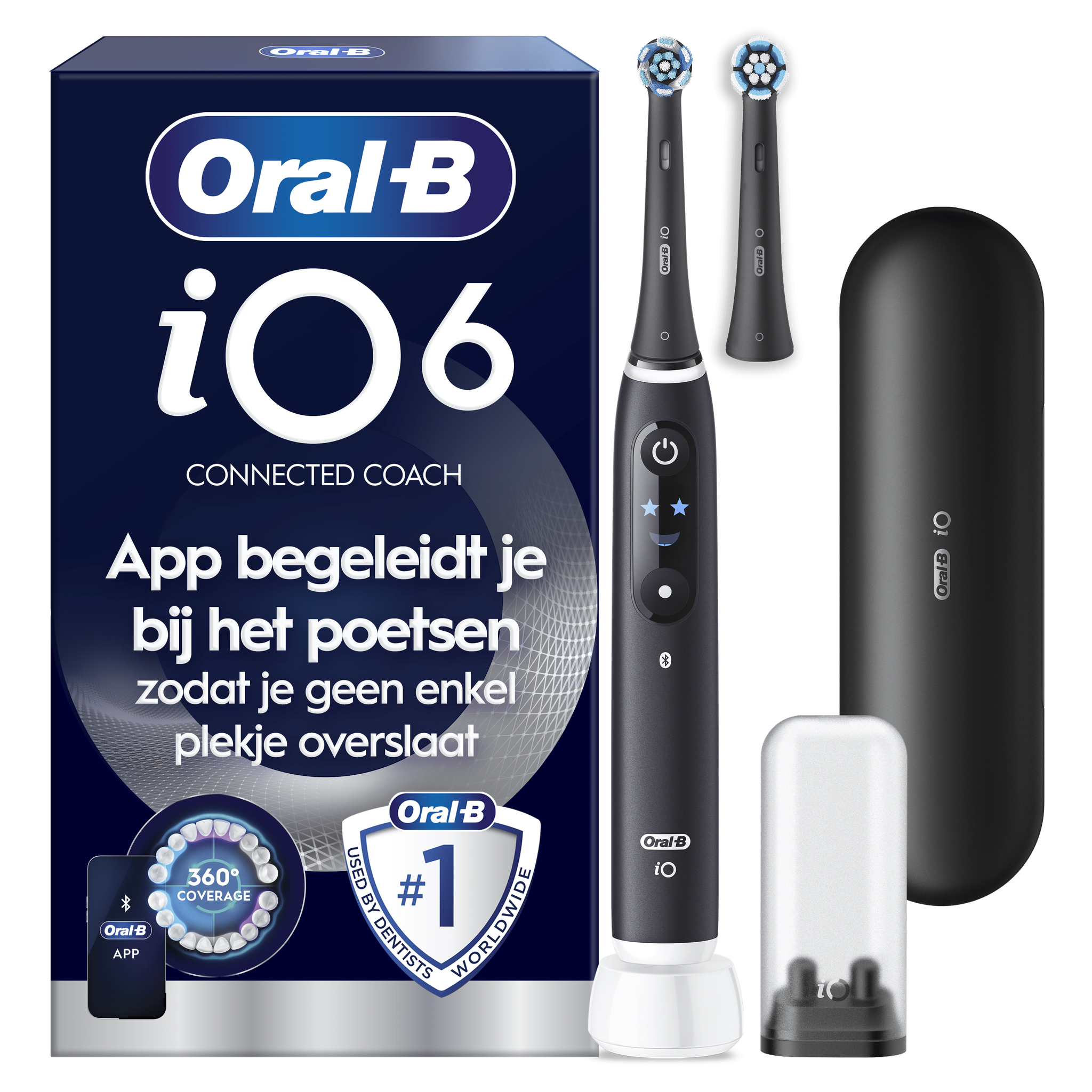 Oral-B iO 6N Zwart Elektrische Tandenborstel