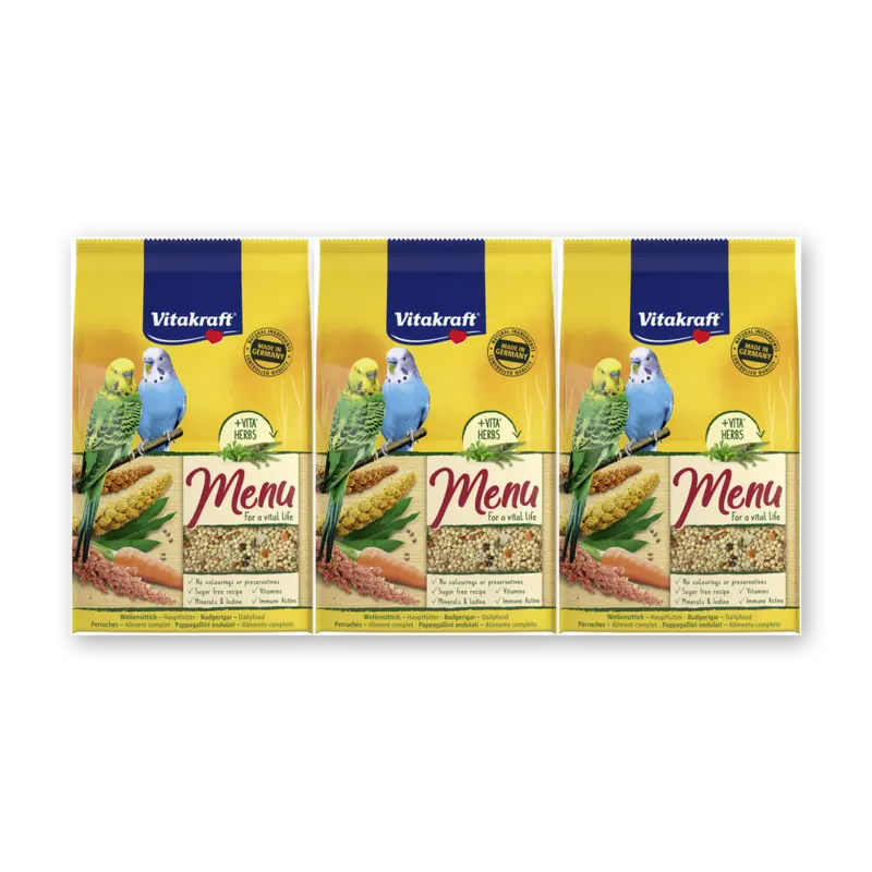 Vitakraft Menu vital grasparkieten 3-pack