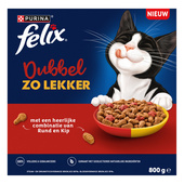 Felix Felix Dubbel Zo Lekker met Kip, Rund en Rode Biet Kattenvoer