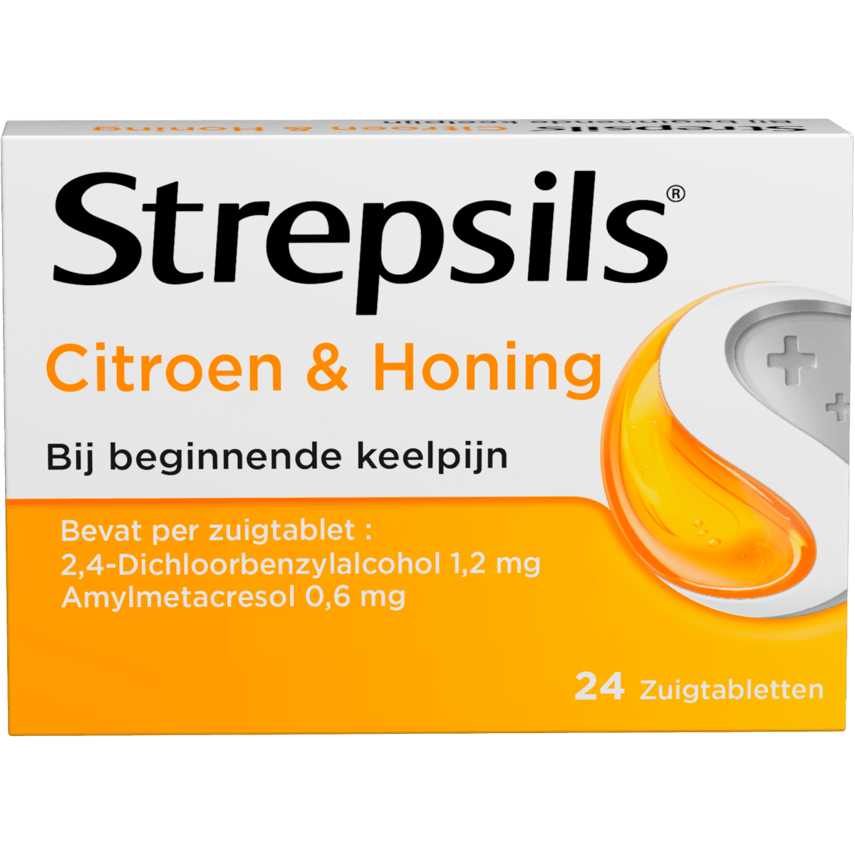 Strepsils Citroen & Honing Zuigtabletten 24 Stuks