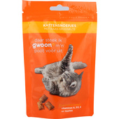 g'woon kattensnoepjes kaas en gevogelte