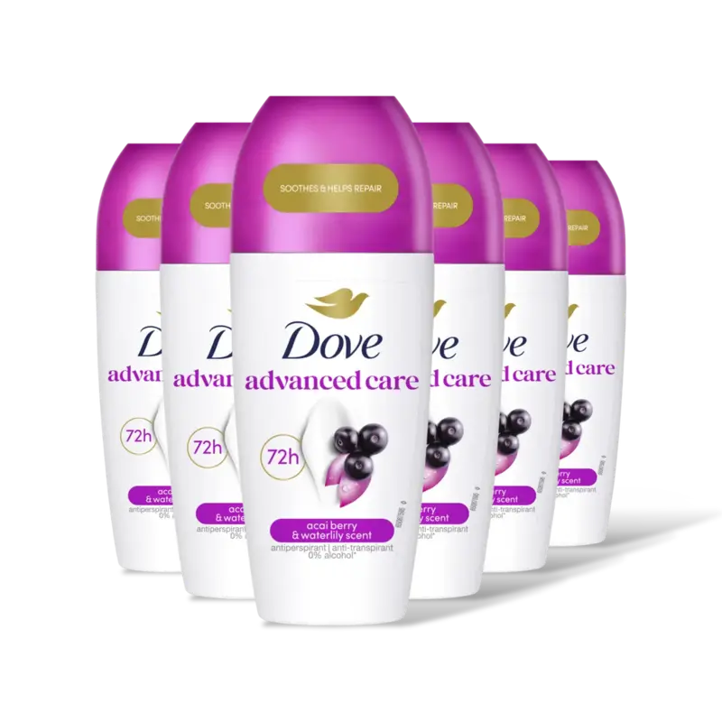 Dove Acai & waterlily anti-transpirant 6pack