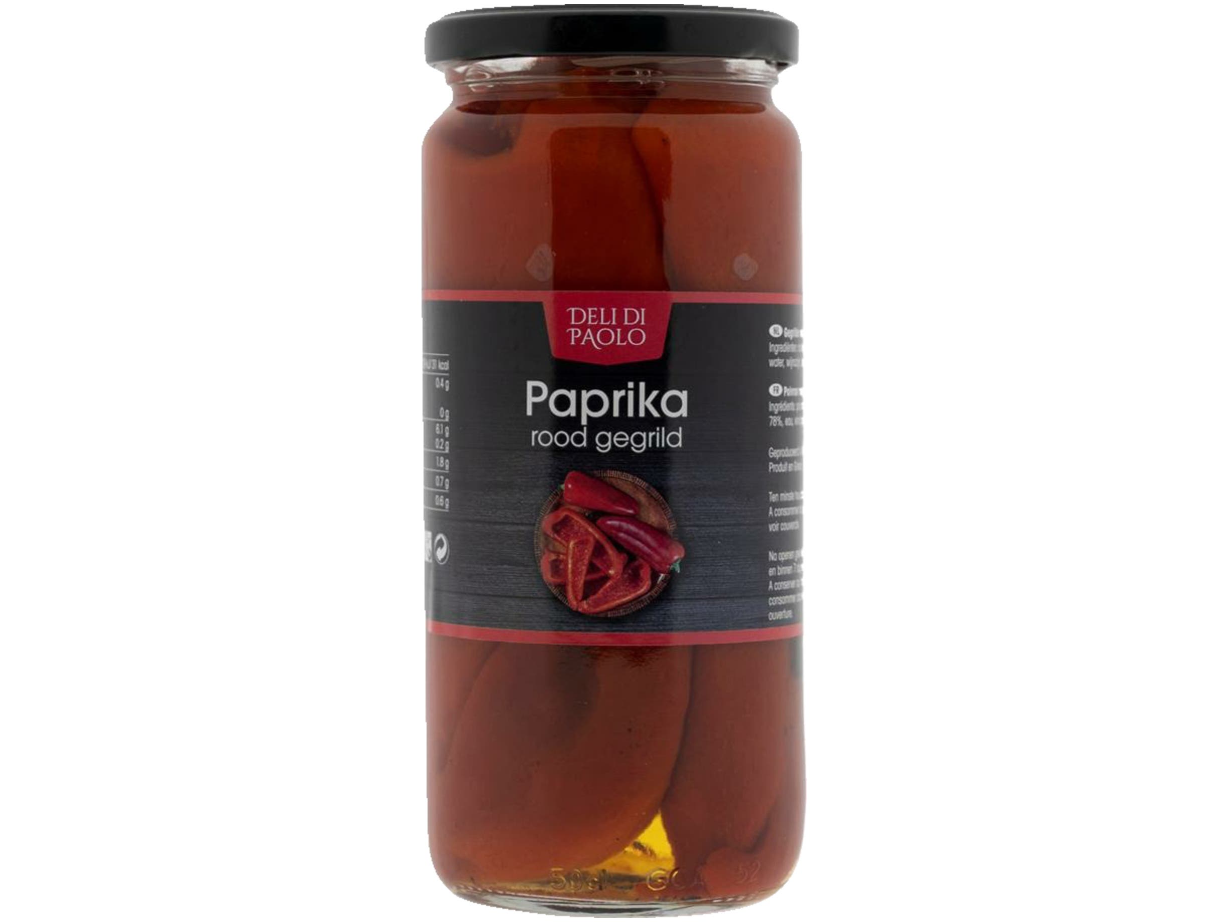 Paprika gegrild rood
