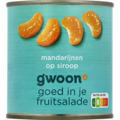 g'woon mandarijn partjes op siroop