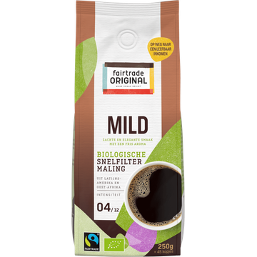 Fairtrade Original Mild Biologische Snelfiltermaling 250 g