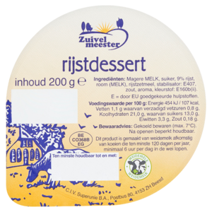 Zuivelmeester Rijstdessert