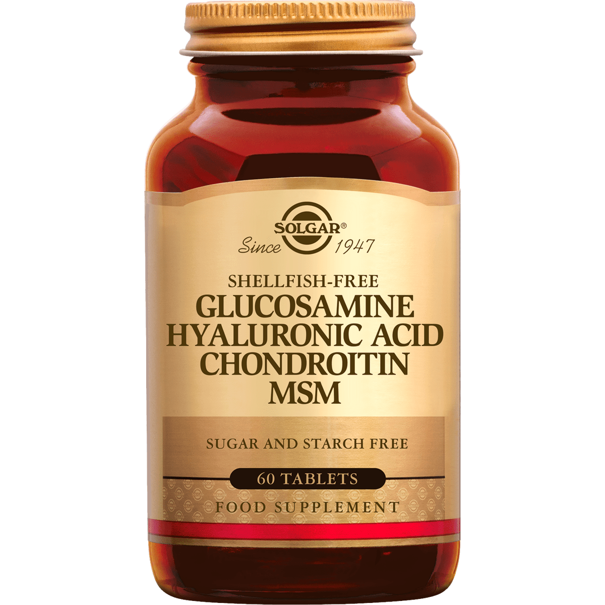 Solgar Glucosamine Hyaluronic Acid Chondroitin MSM Tabletten 60 stuks